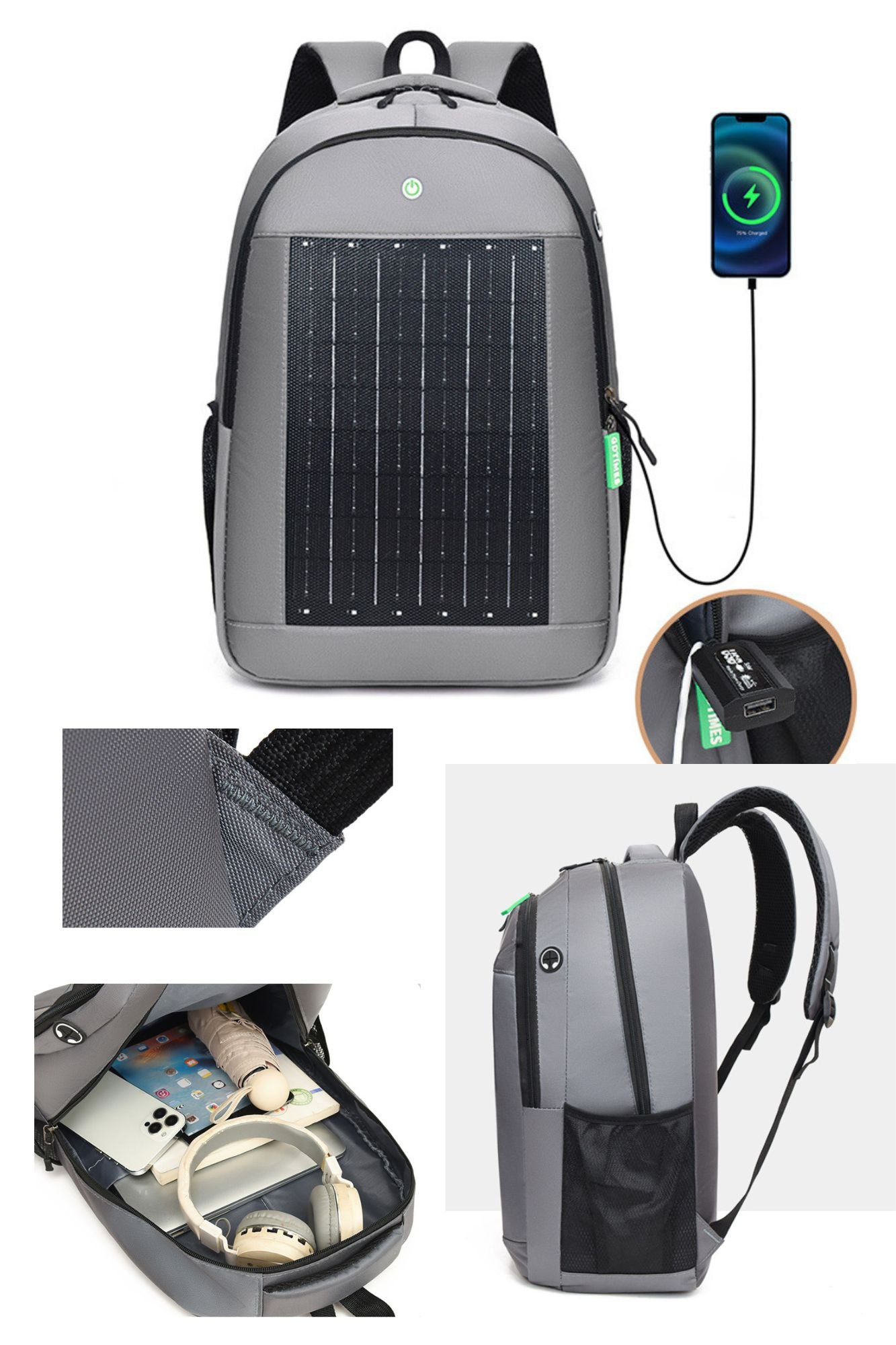 Solar Smart Backpack – Premium Outdoor & Urban Charging Gear