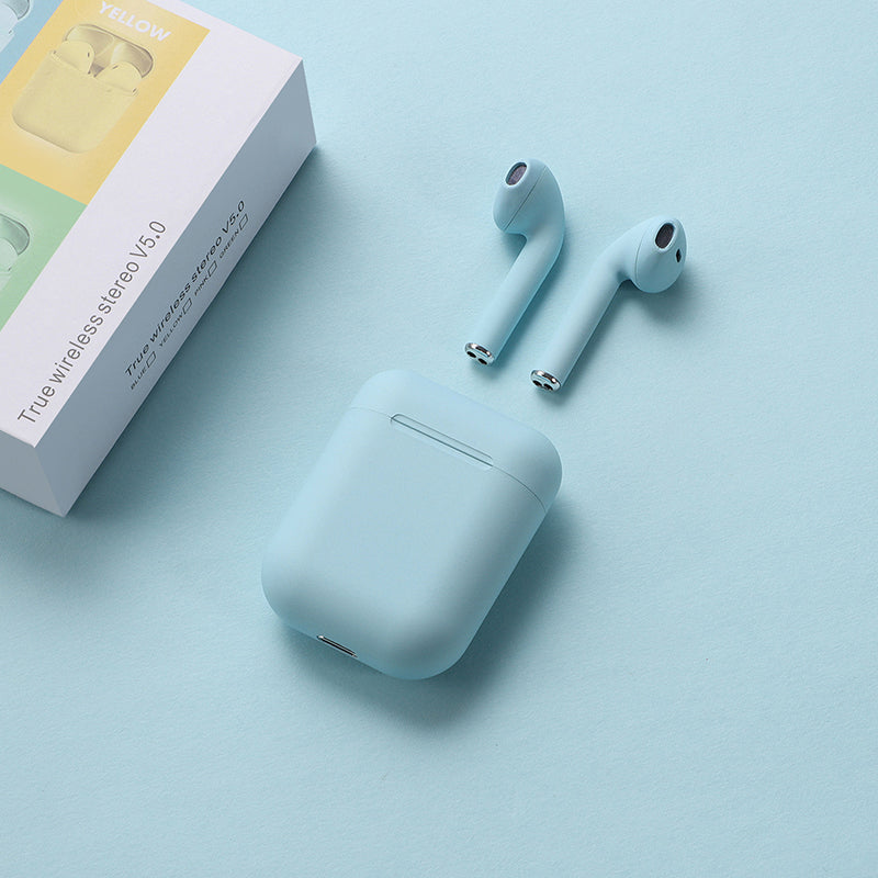 SN-JOEBUD-9007-LTB Blue Wireless Bluetooth Earbuds – Ergonomic Fit, Noise-Canceling, IPX4 Waterproof