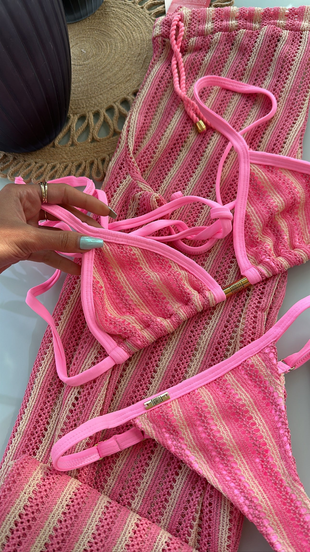 Biquini Anitta Tricot Bali Tutti Frutti/Nude