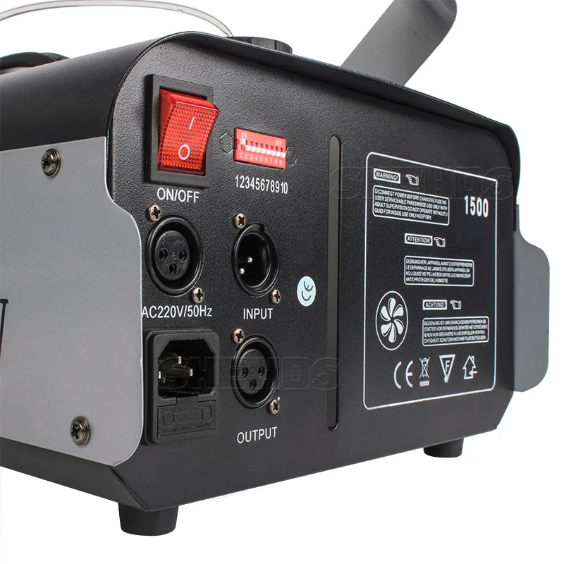 High-Power Stage LED Smoke Machine 1500W DMX Control Professional DJ & Events