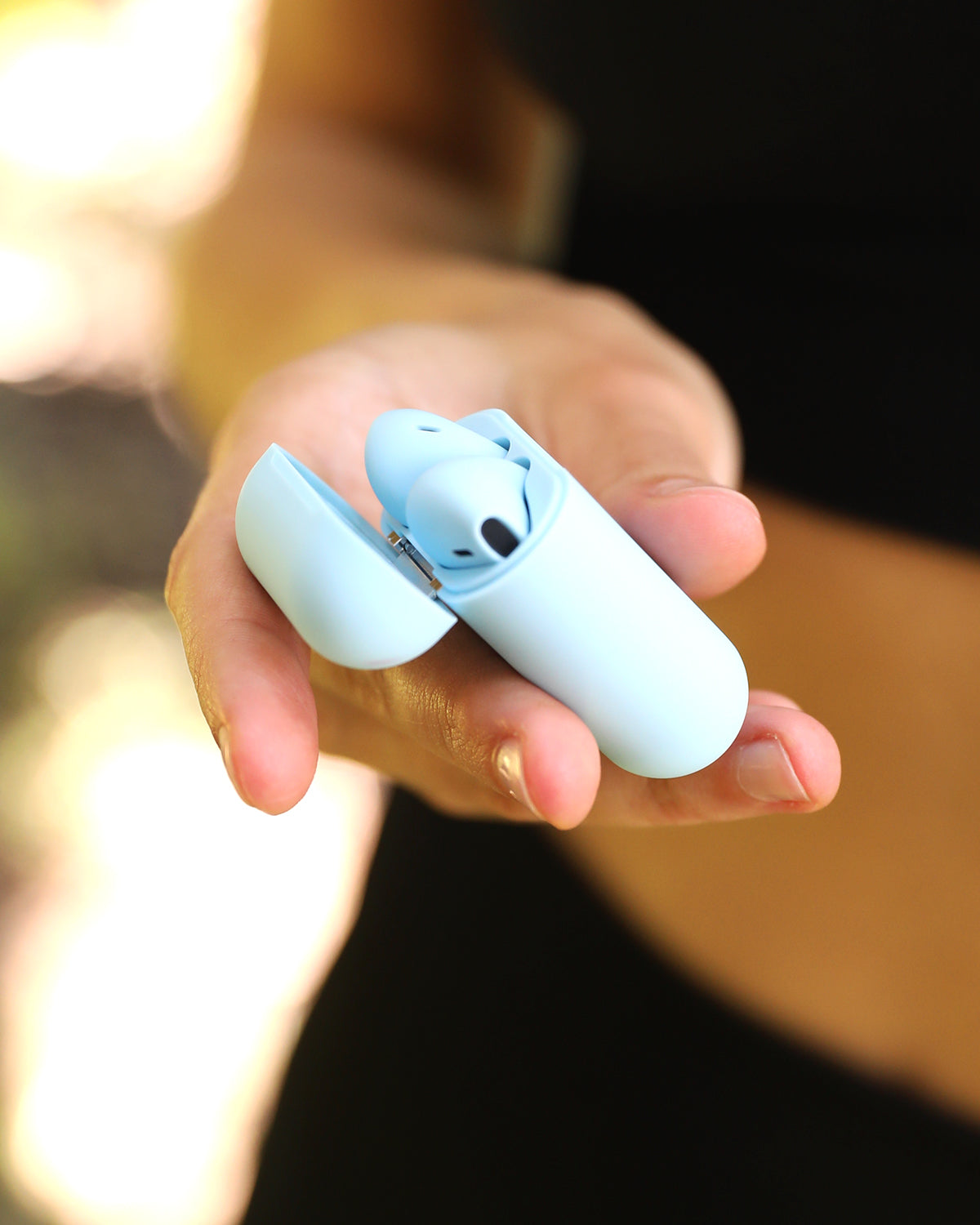 SN-JOEBUD-9007-LTB Blue Wireless Bluetooth Earbuds – Ergonomic Fit, Noise-Canceling, IPX4 Waterproof