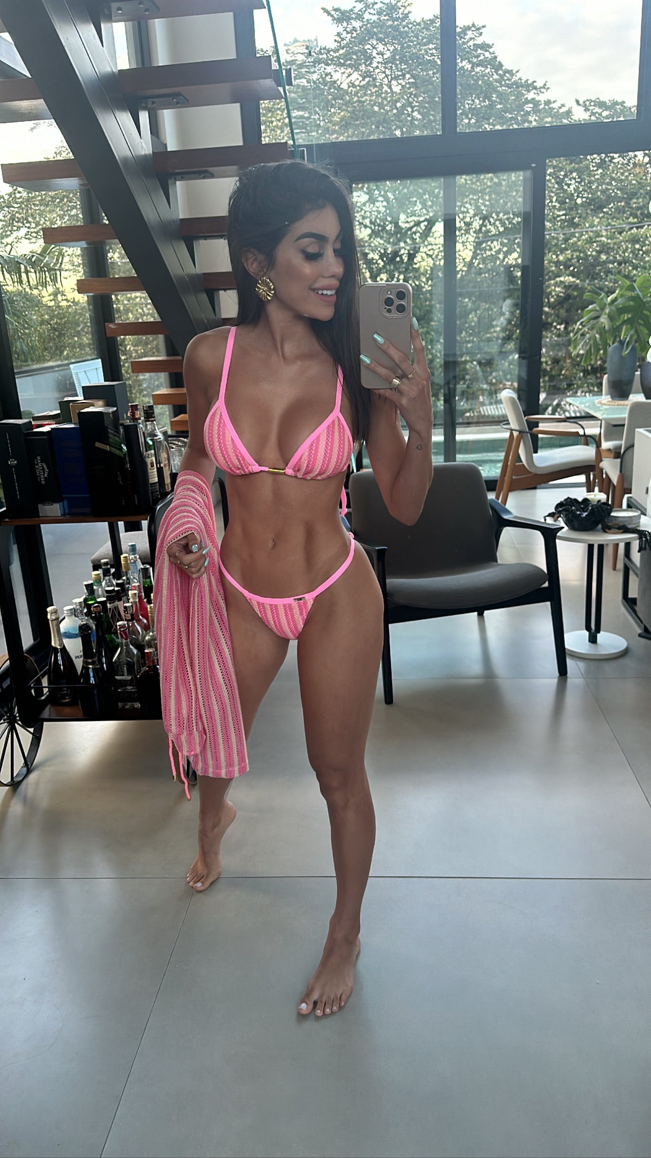 Biquini Anitta Tricot Bali Tutti Frutti/Nude