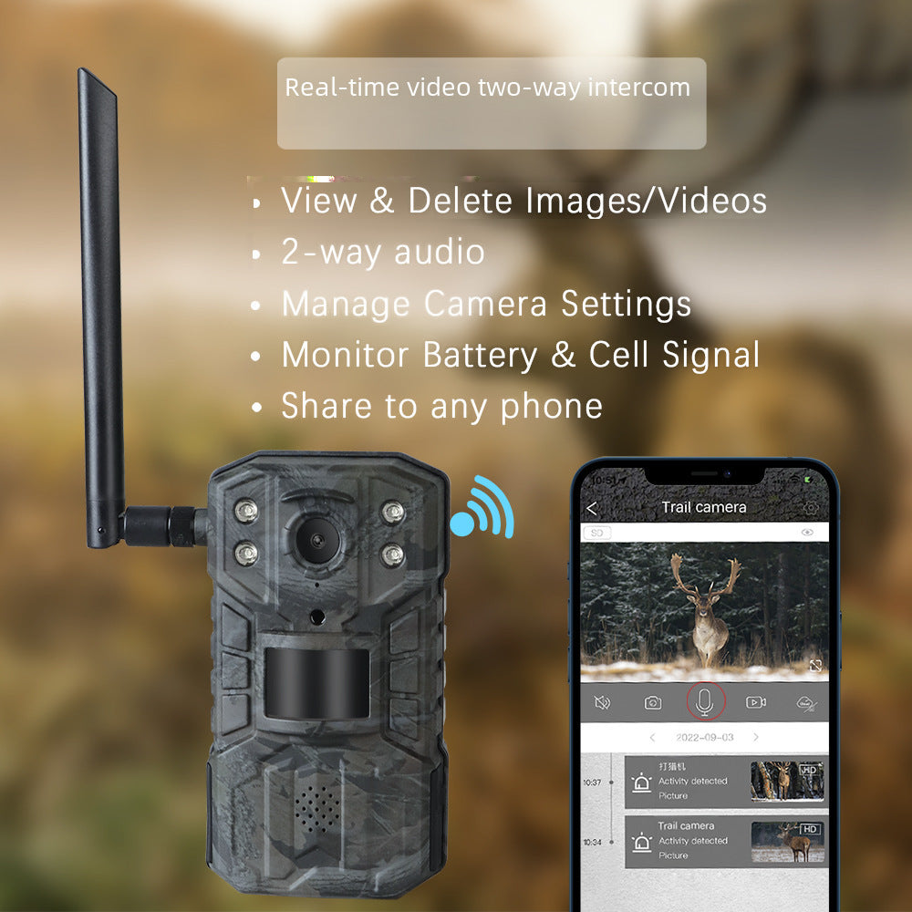 hunting camera Ucon mobile phone remote 4G surveillance camera outdoor unplugged forest orchard