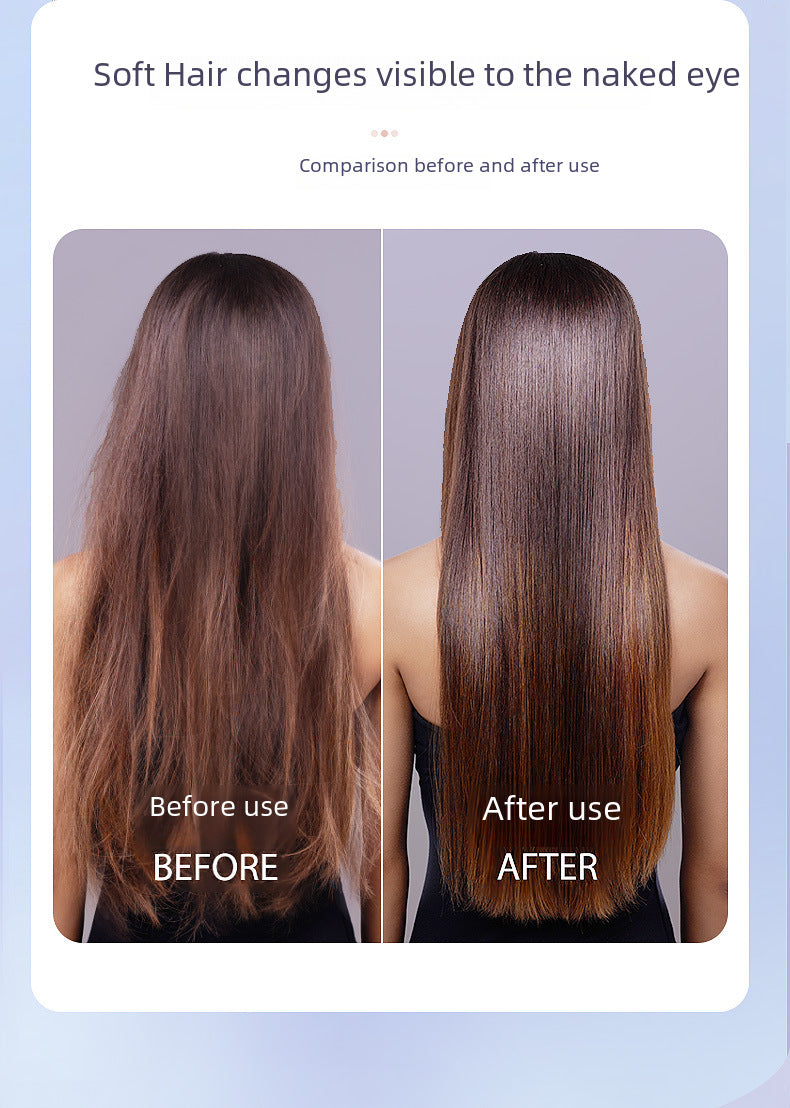 Hair Curler Straightener Two-in-one Clipboard Electric Hair Curling Comb Lcd Display Negative Ion Straightener