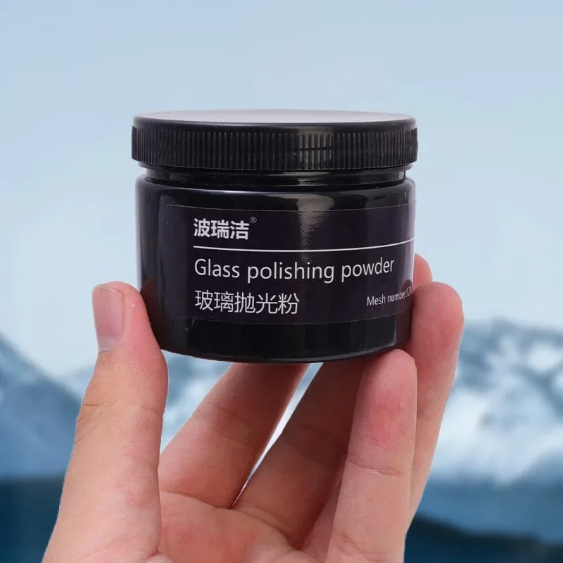 80g Glass Polish Cerium Oxide Powder Car Window Polishing Mirrors Powder Powder Glass Remove Composite Rare Repair Tool