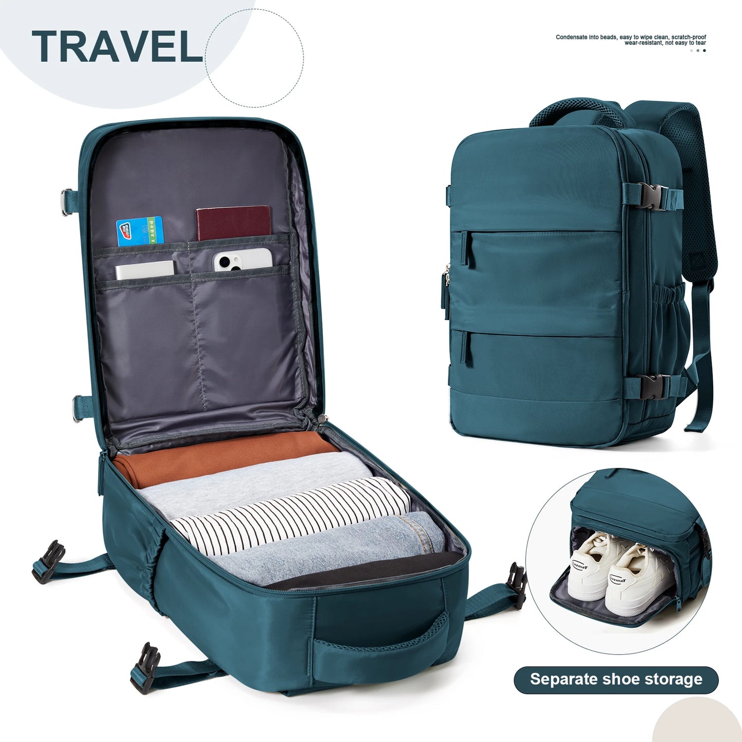 Premium Travel Backpack – Waterproof, Durable & Spacious