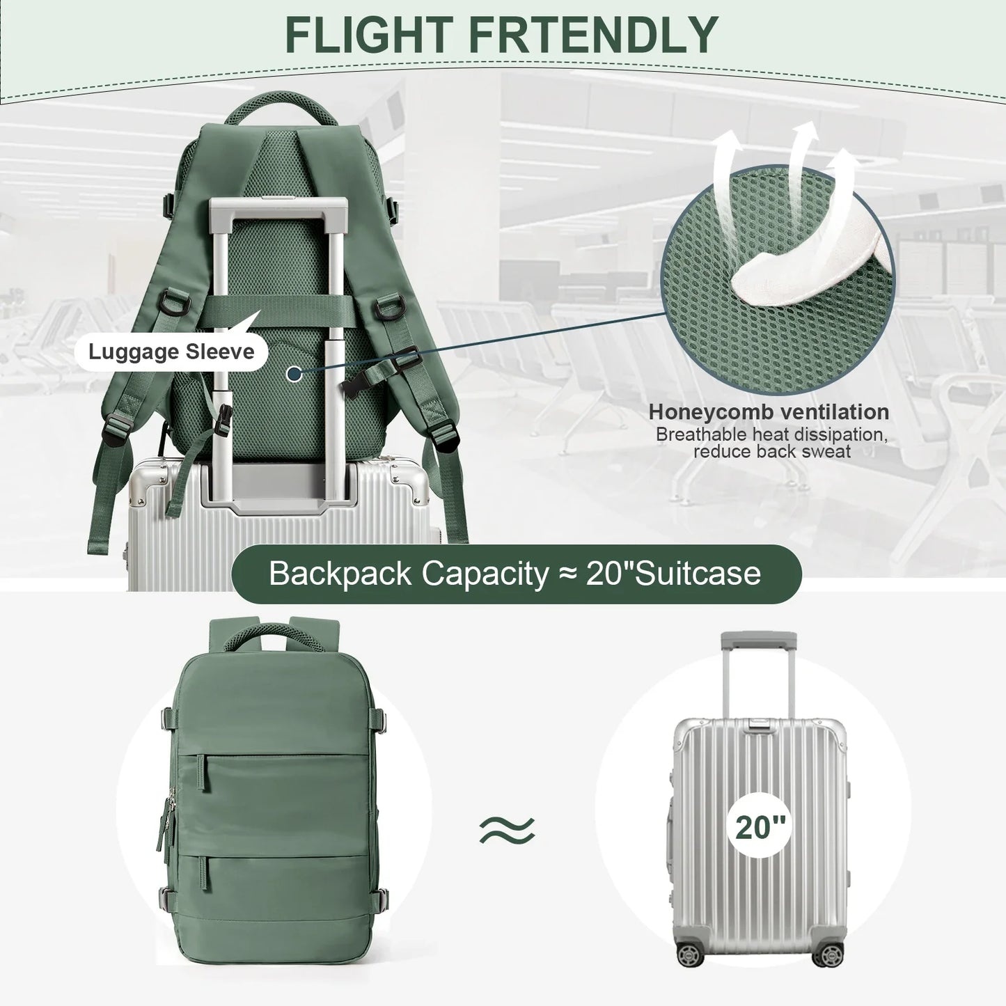 Premium Travel Backpack – Waterproof, Durable & Spacious