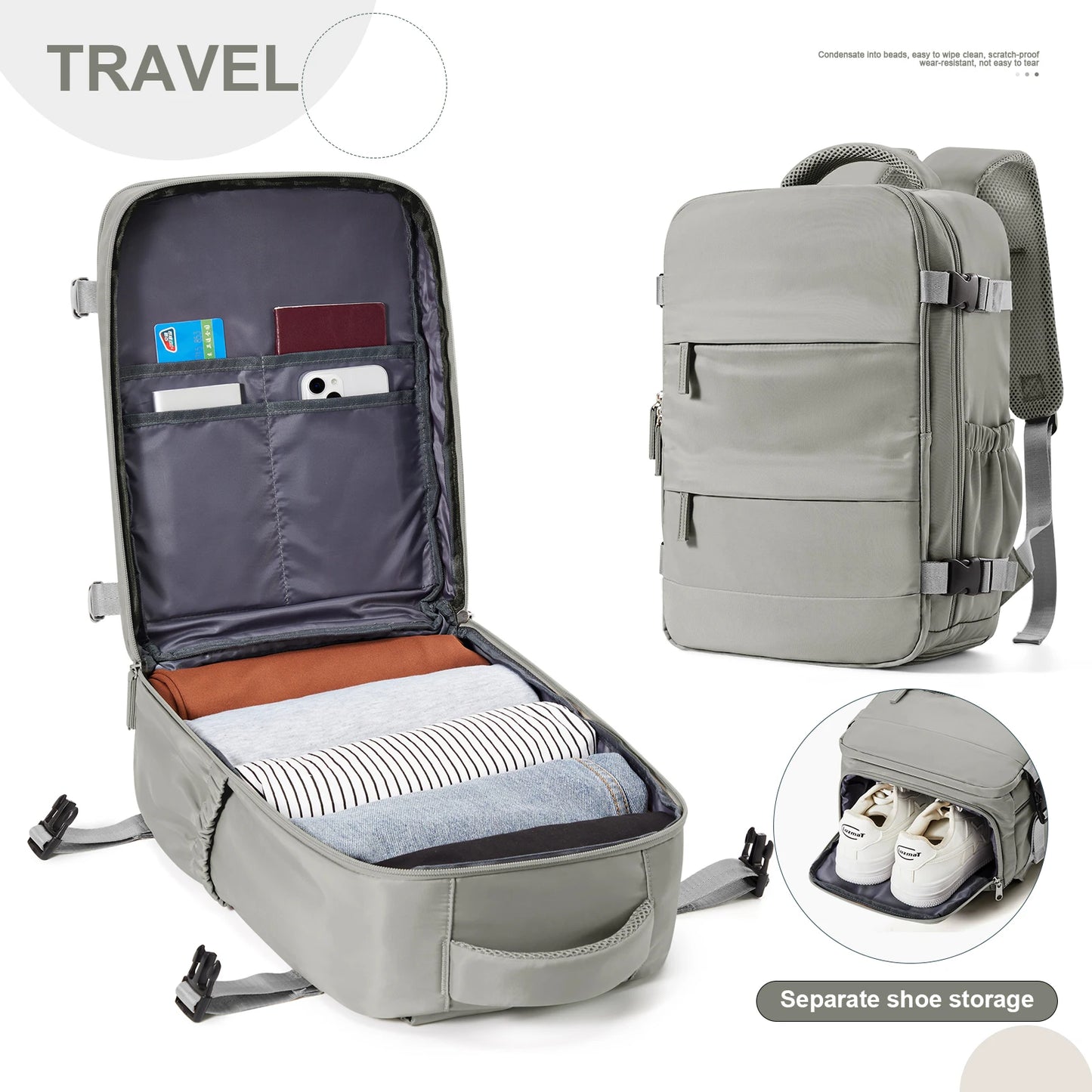 Premium Travel Backpack – Waterproof, Durable & Spacious