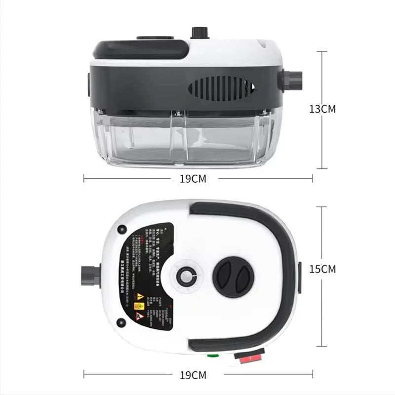 High Pressure Steam Cleaner – 2500W Portable Power Steamer for Home,Kitchen, Bathroom & Car Detailing (110V, White)