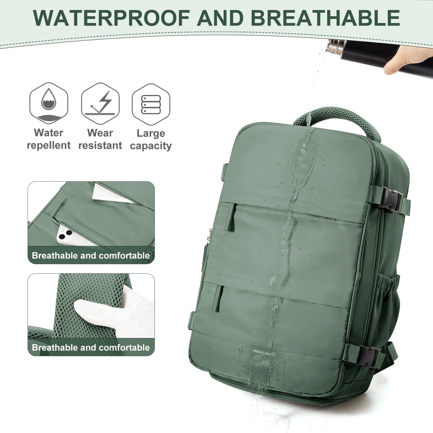 Premium Travel Backpack – Waterproof, Durable & Spacious