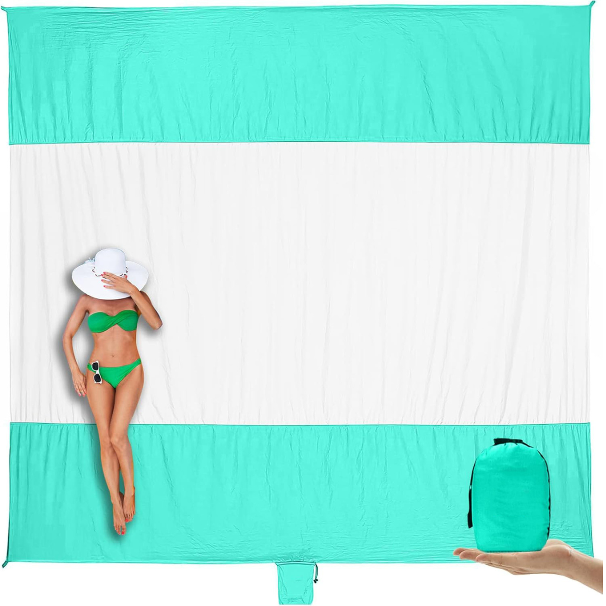 Premium Sandproof Waterproof Beach Mat – Lightweight & Quick-Dry Picnic Blanket