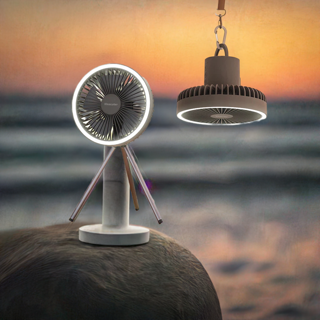 10000mAh 4000mAh Camping Fan Rechargeable Desktop