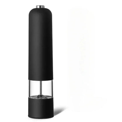 Electric Automatic Pepper Salt Grinder with LED Light (Black)