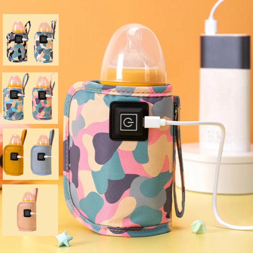 Portable USB Baby Bottle Warmer - 3-Speed Adjustment for Car and Travel
