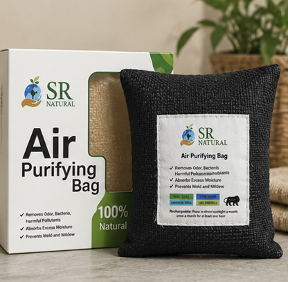 Air Purifying Bamboo Charcoal Bag (100g × 4 Pack), (200g × 4 Pack),(500g × 2 Pack)