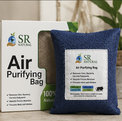 Air Purifying Bamboo Charcoal Bag (100g × 4 Pack), (200g × 4 Pack),(500g × 2 Pack)