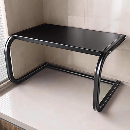 Multi-Functional Microwave Oven Storage Rack – Double-Layer Kitchen Shelf  and countertop Organizer