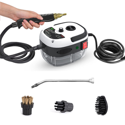 High Pressure Steam Cleaner – 2500W Portable Power Steamer for Home,Kitchen, Bathroom & Car Detailing (110V, White)