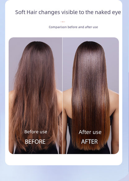 Hair Curler Straightener Two-in-one Clipboard Electric Hair Curling Comb Lcd Display Negative Ion Straightener