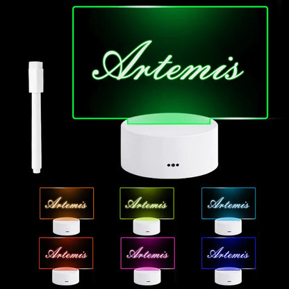Rewritable LED Message Board Lamp – Creative Night Light for Notes & Doodle