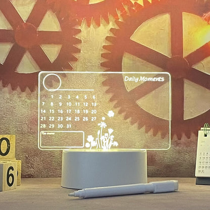 Rewritable LED Message Board Lamp – Creative Night Light for Notes & Doodle