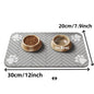 Pet Placemat for Food and Water Bowl, with Waterproof Rubber Backing, Quick Dry Water Mat for Dog Cat