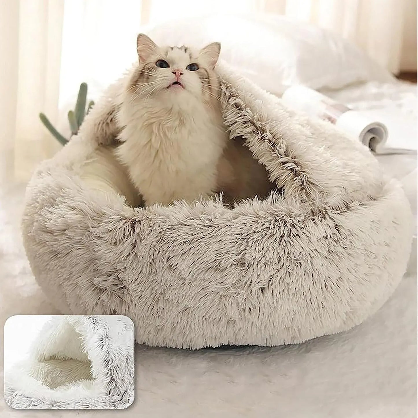Cozy Cave Cat Bed – Ultimate Comfort &amp; Security for Your Pet