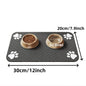 Pet Placemat for Food and Water Bowl, with Waterproof Rubber Backing, Quick Dry Water Mat for Dog Cat