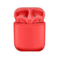 Ergonomic Wireless Bluetooth 5.0 Earbuds – Red Color atte Finish, IPX4 Waterproof, Touch Controls