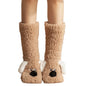Cute Cartoon Dog Floor Socks Funny Socks Winter Warm Non-slip Plush Socks For Women