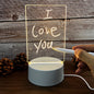Rewritable LED Message Board Lamp – Creative Night Light for Notes & Doodle