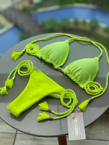 Biquini Geovanella Eden Amarelo Neon