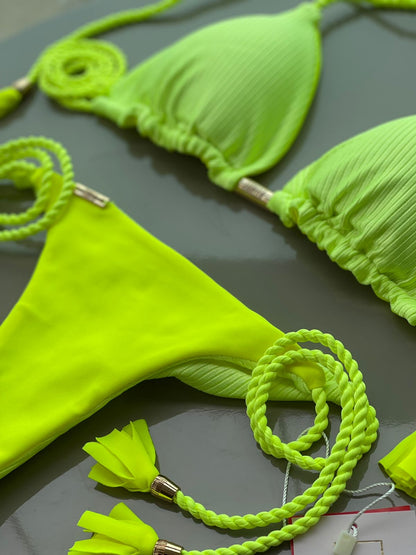 Biquini Geovanella Eden Amarelo Neon