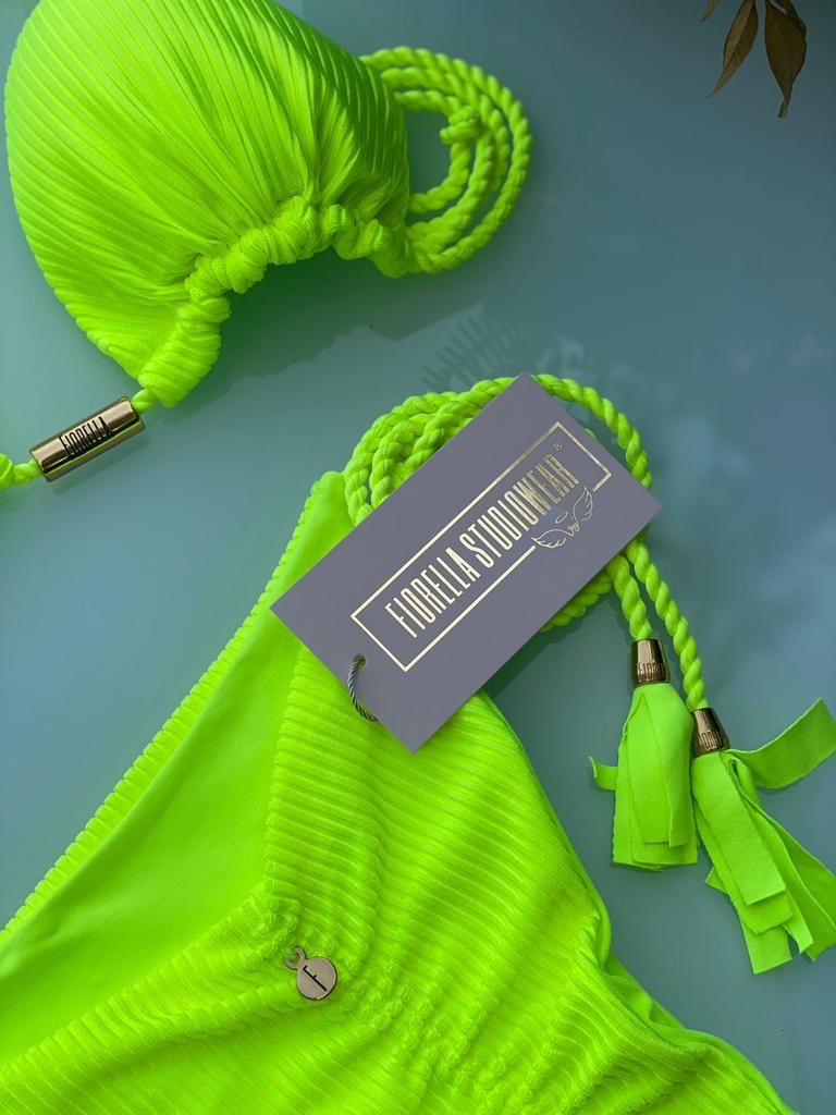 Biquini Geovanella Eden Amarelo Neon