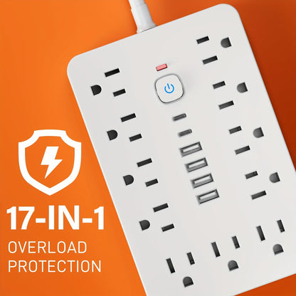 Surge Protector Power Strip USA