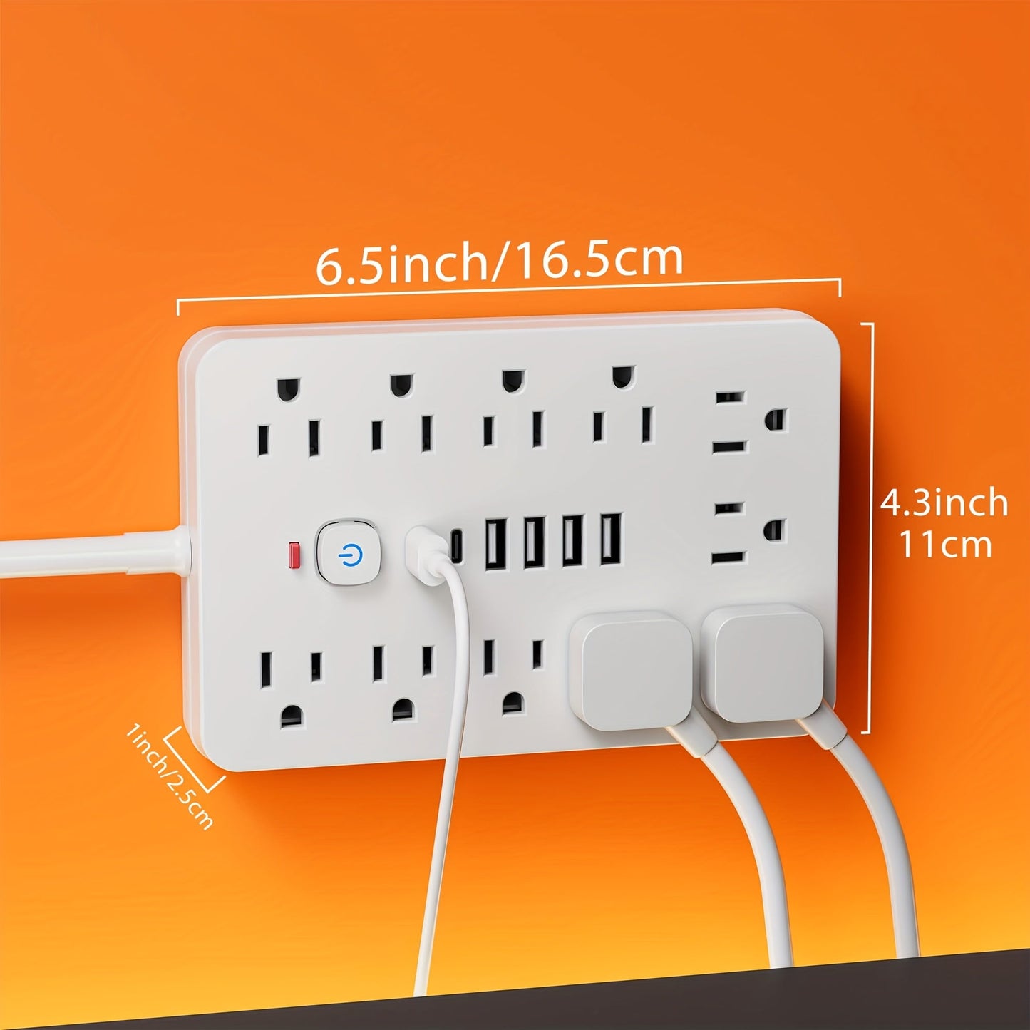 Surge Protector Power Strip USA