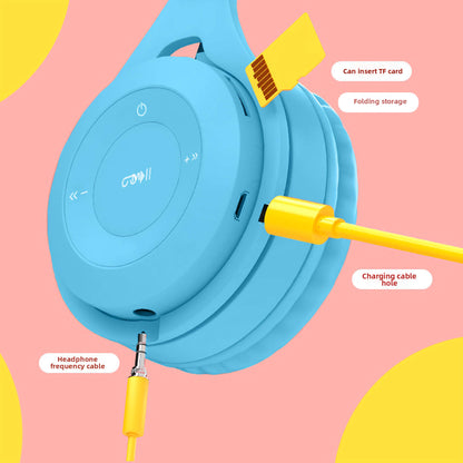 Bluetooth Wireless Headphones with Microphone for Kids, Mobile & PC