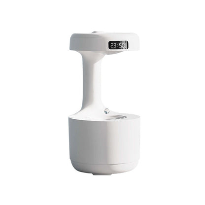 Anti-Gravity Humidifier with Digital Clock – Ultra-Quiet, LED Display, Stress-Relief & Aromatherapy